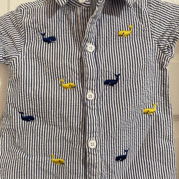 Little Me Whale Romper - Picture 3 of 7